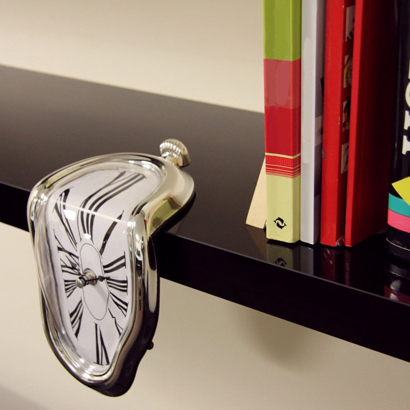 New Novel Surreal Melting Distorted Wall Clocks - SpaceEleven