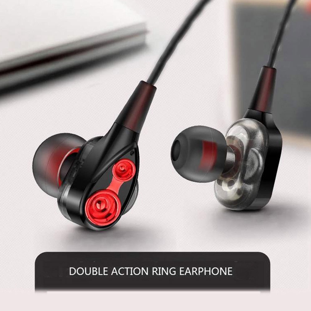 2 Drivers Moving Dynamic Earphones - SpaceEleven