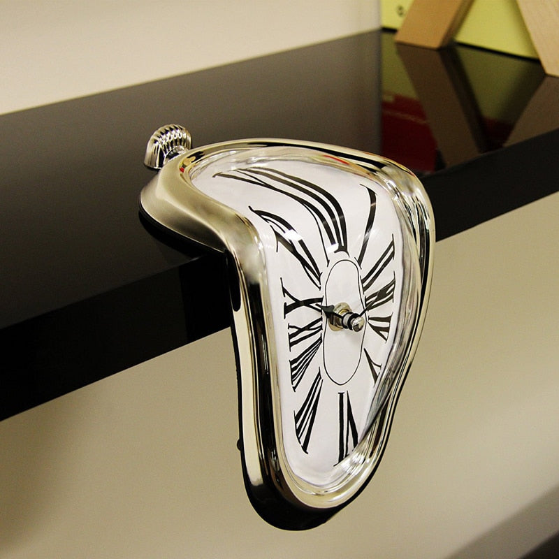 New Novel Surreal Melting Distorted Wall Clocks - SpaceEleven