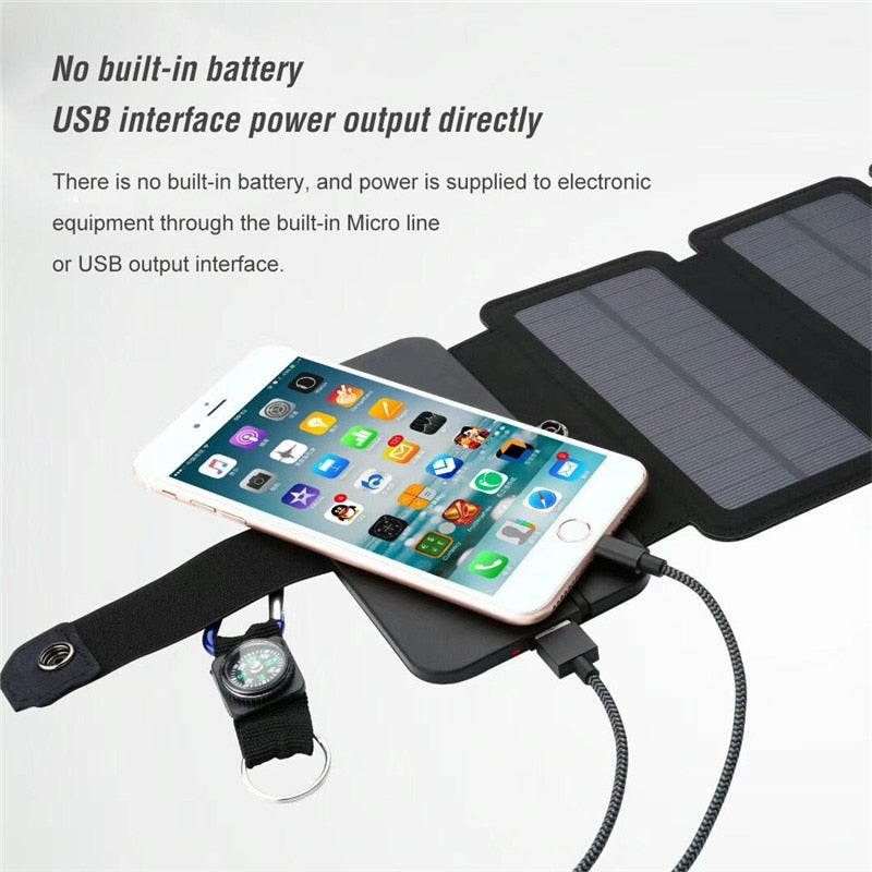 Folding Portable Solar Charger Panel - SpaceEleven