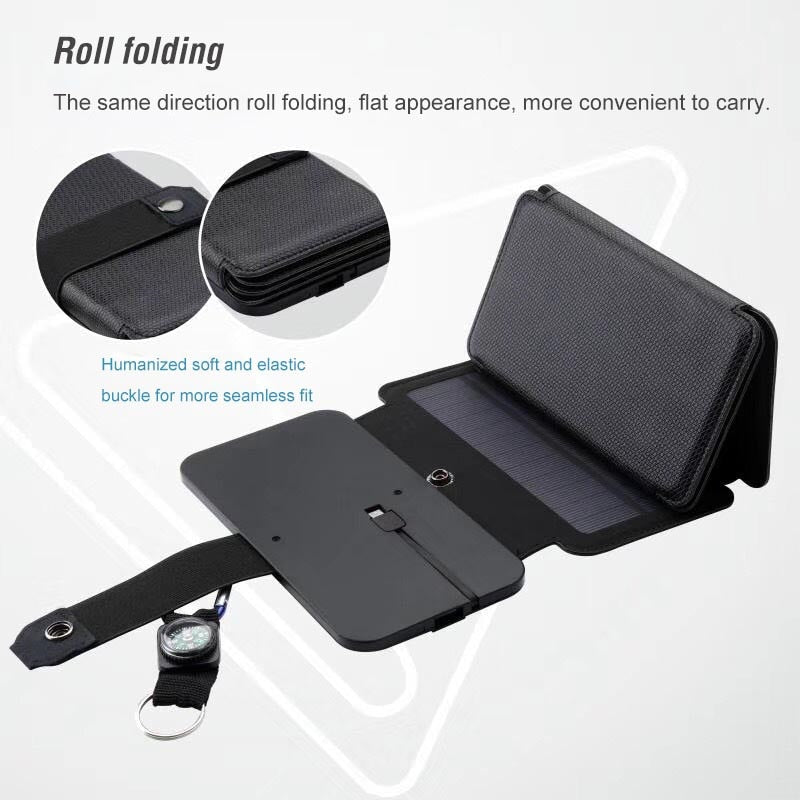 Folding Portable Solar Charger Panel - SpaceEleven