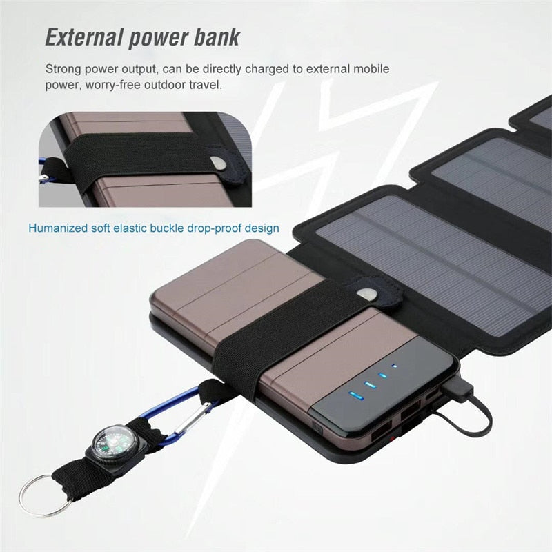 Folding Portable Solar Charger Panel - SpaceEleven