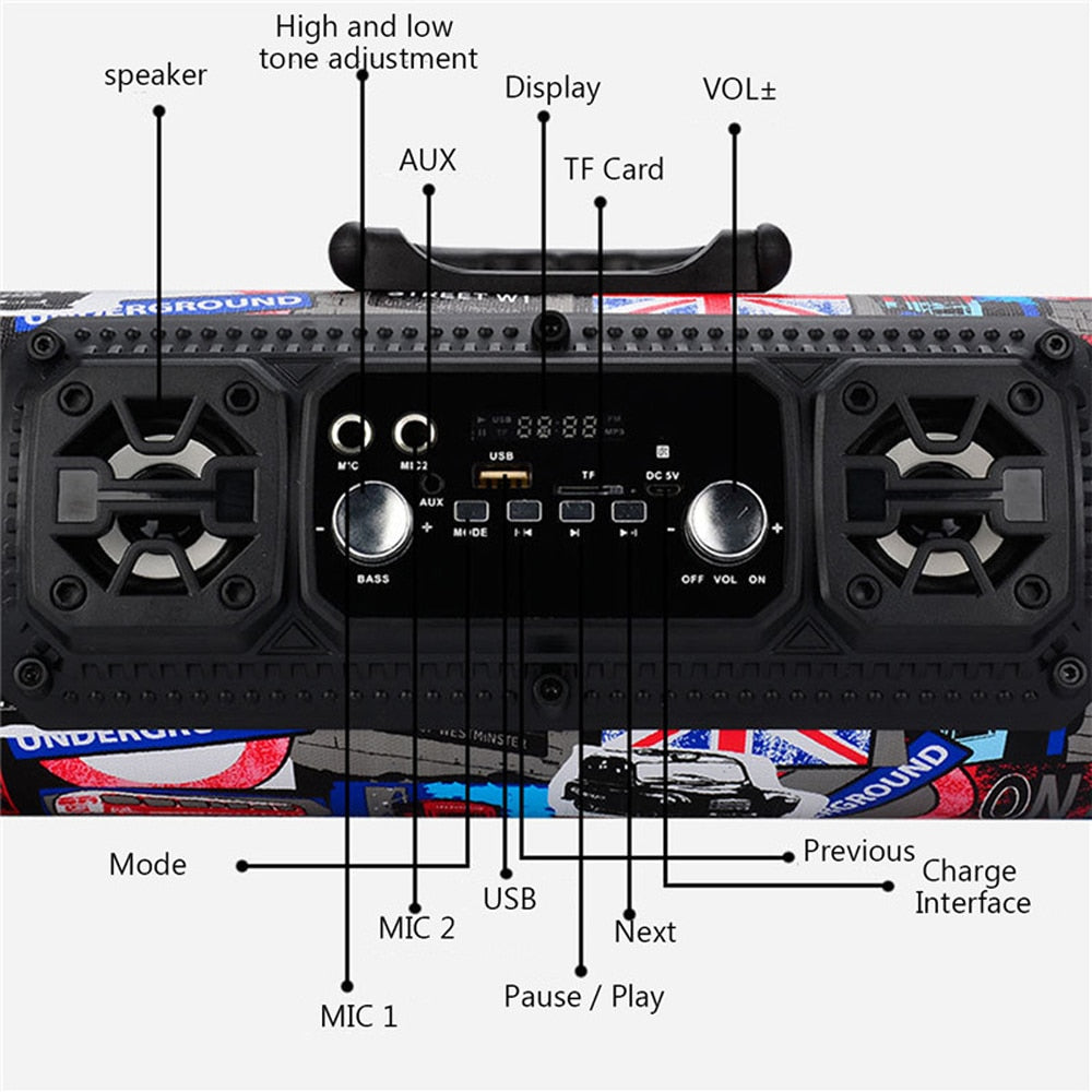 Portable Column Bluetooth Speaker - SpaceEleven