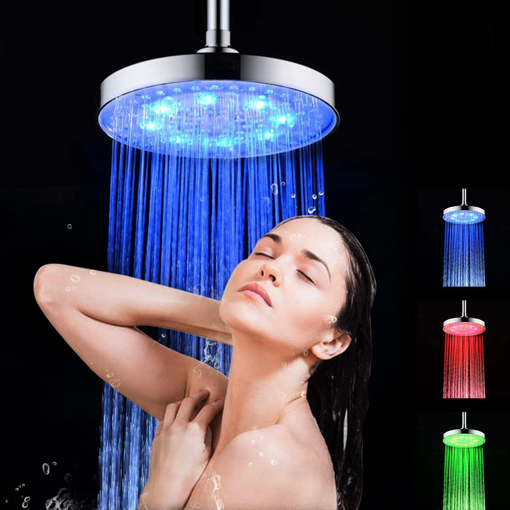 LED Rainfall Shower Head - SpaceEleven