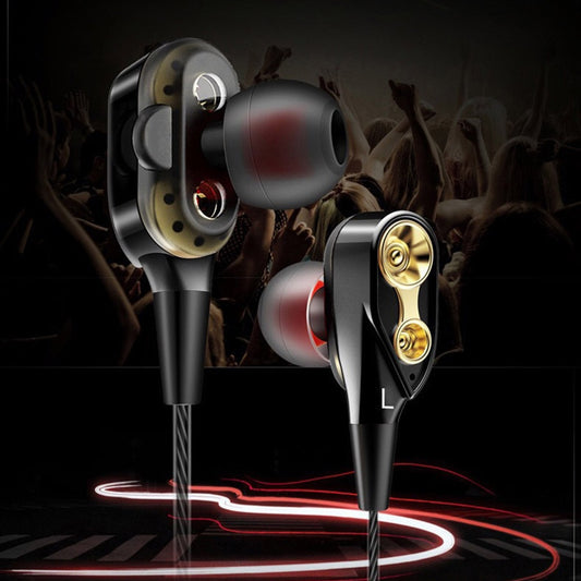 2 Drivers Moving Dynamic Earphones - SpaceEleven