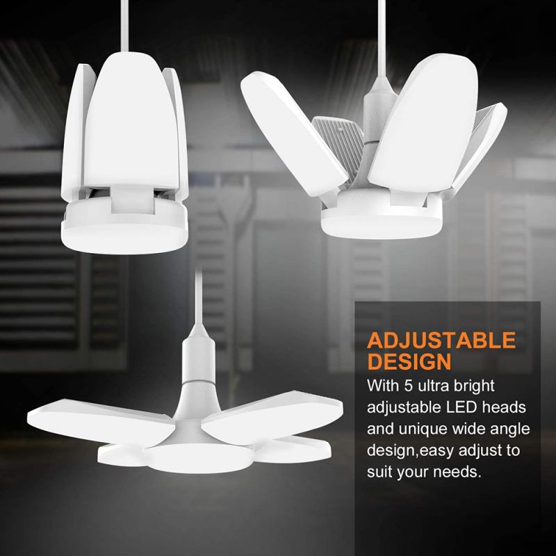 LED Ceiling Foldable Fan Blade Angle Adjustable Lamp - SpaceEleven