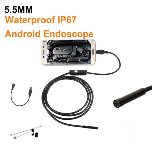 2M 1M 5.5mm 7mm Flexible Endoscope Camera - SpaceEleven