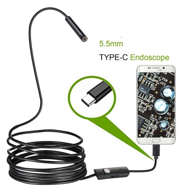 2M 1M 5.5mm 7mm Flexible Endoscope Camera - SpaceEleven