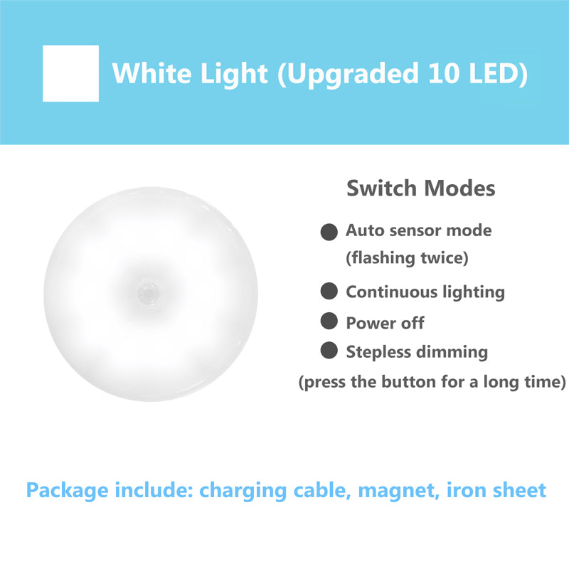 Motion Sensor LED Night Light - USB Rechargeable - SpaceEleven