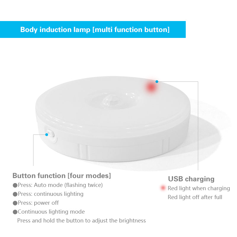 Motion Sensor LED Night Light - USB Rechargeable - SpaceEleven