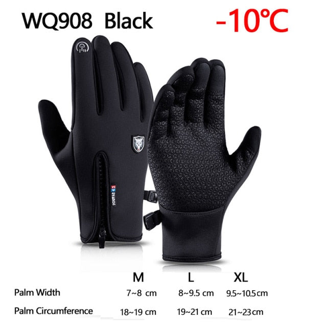 Waterproof / Windproof / Warm Gloves for Cycling - Perfect for Winter - SpaceEleven